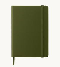 Amber Fields Large Lined Notebook – Grey