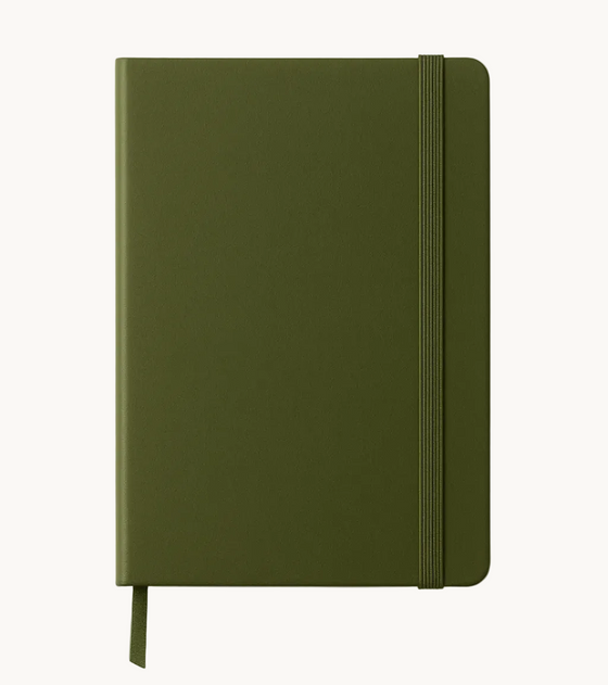 Amber Fields Large Lined Notebook – Teal Blue